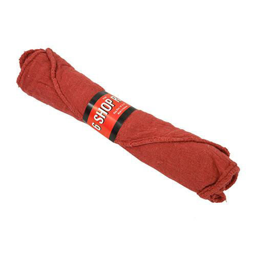 Image de Shop Towels bundles of 6 Red Towels